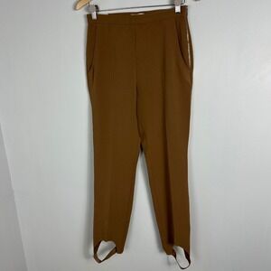 Aritzia Babaton Ruffalo Stirrup Pants Brown Womens Sz 8 Trousers NEW Minimalist
